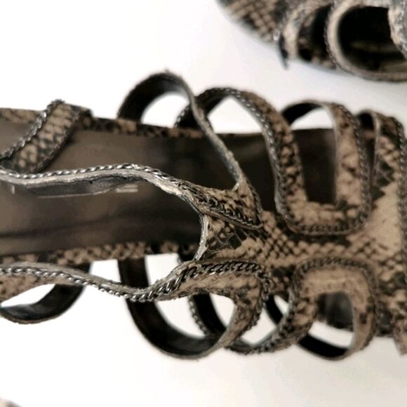 🇧🇷 Python 9 high heeled leather sandals - Picture 6 of 9